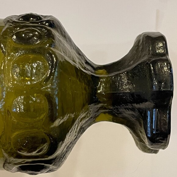 Tiffin Franciscan Madeira avocado green Glass heavy steamed Goblet Glasswear - Picture 7 of 7